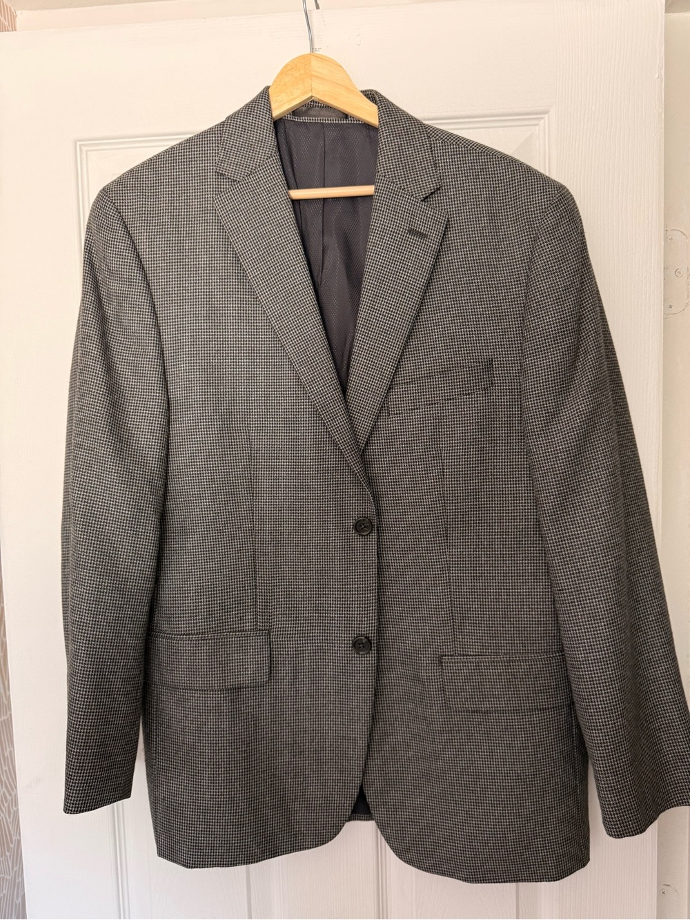 Michael Kors Men's Gray Houndstooth Sport Coat